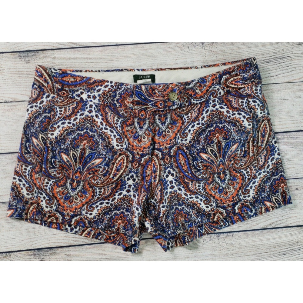 J Crew Paisley Shorts